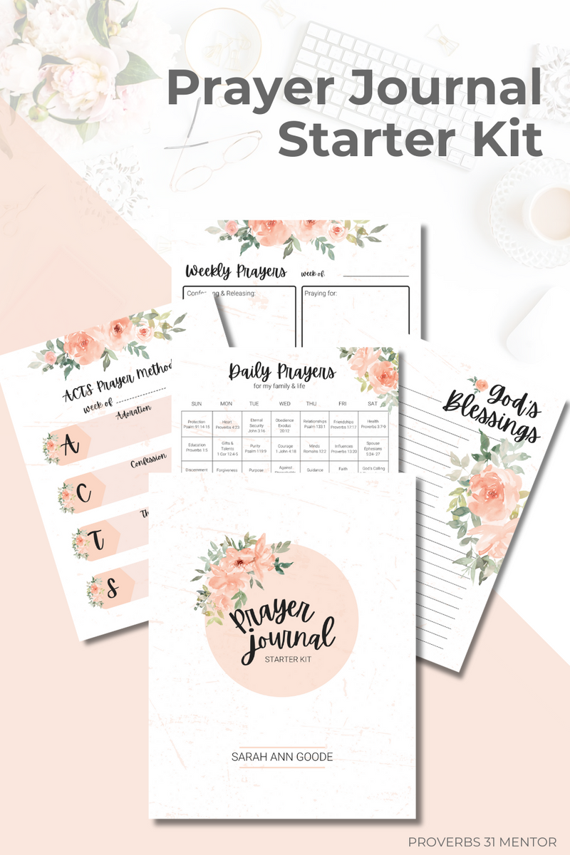 Prayer Journal Starter Kit – Proverbs 31 Mentor