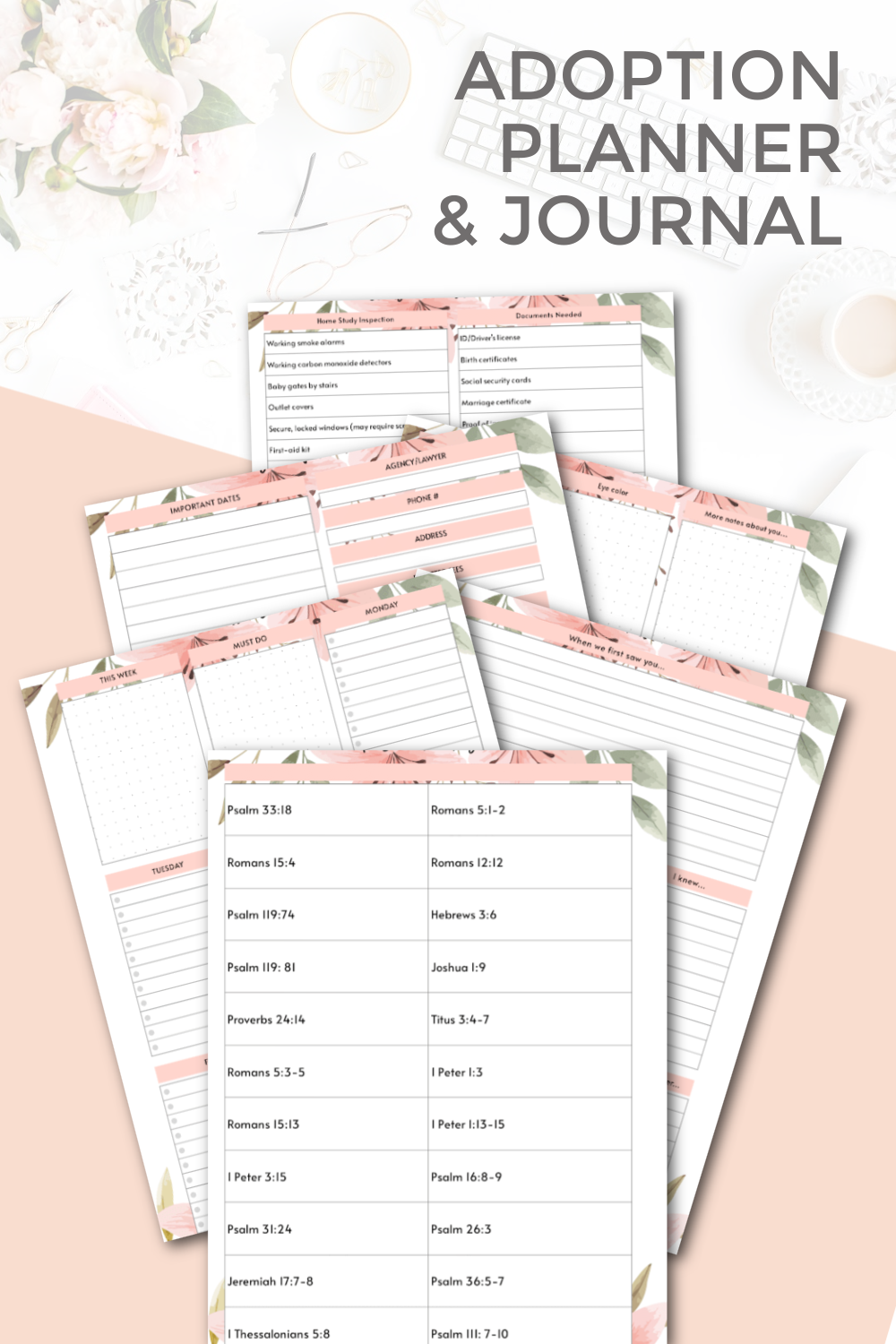 Adoption Planner and Journal: Our Journey to You