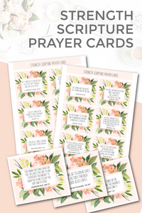 Strength Scripture Prayer Cards