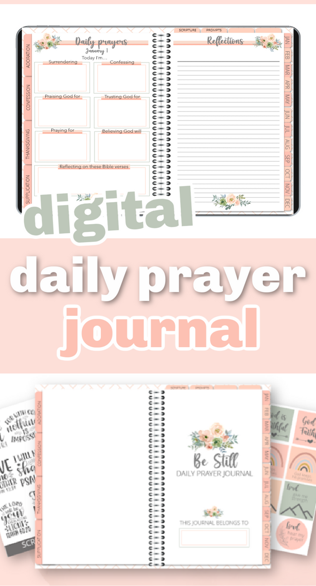 Printable Patterned Paper for Prayer Journal August