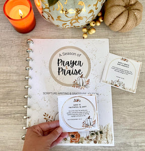 A Season of Prayer and Praise Scripture Writing and Gratitude Journal