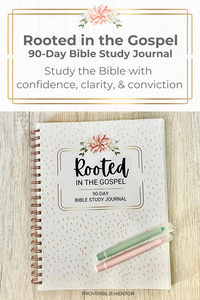 Rooted in the Gospel Bible Study Journal: Printed