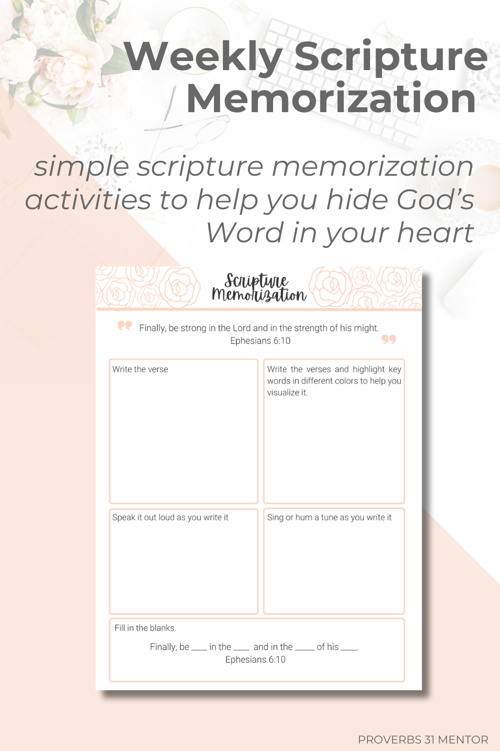 She Stands Firm Bible Study Guide: A Journey Through the Armor of God -FILLABLE