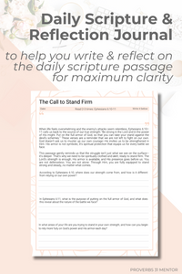 She Stands Firm Bible Study Guide: A Journey Through the Armor of God -FILLABLE