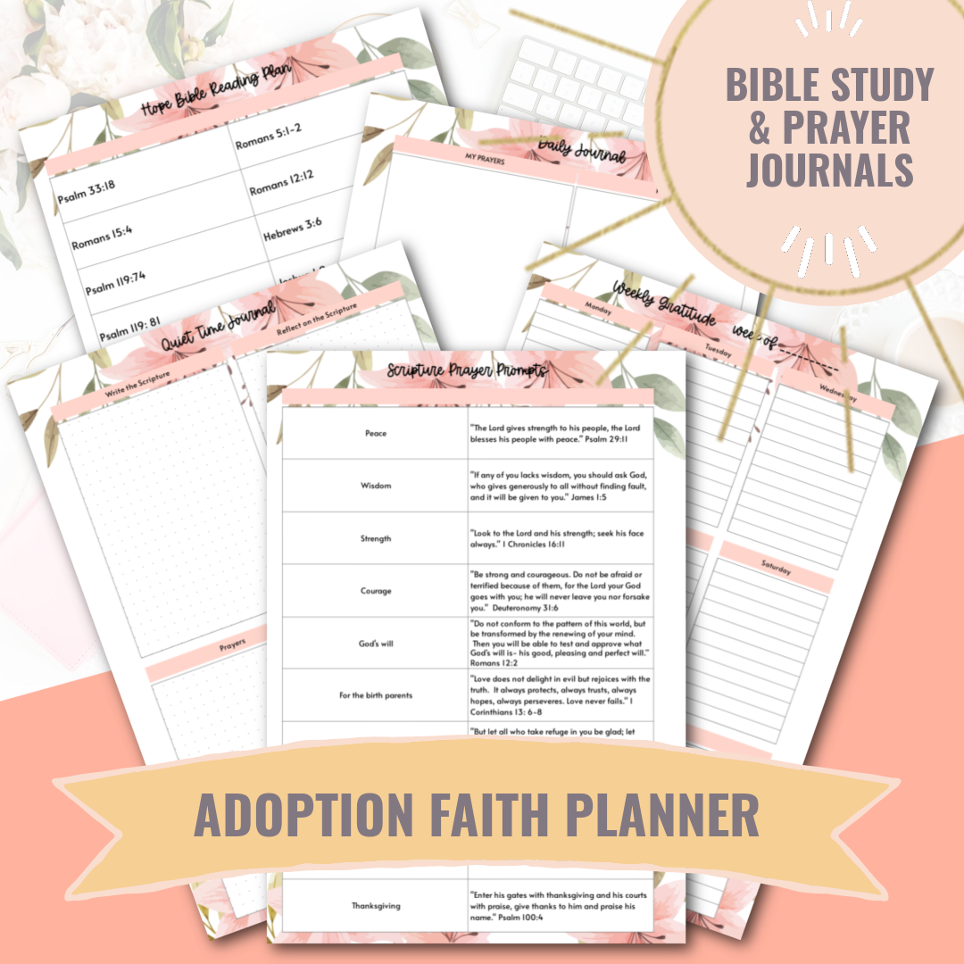 Adoption Planner and Journal: Our Journey to You