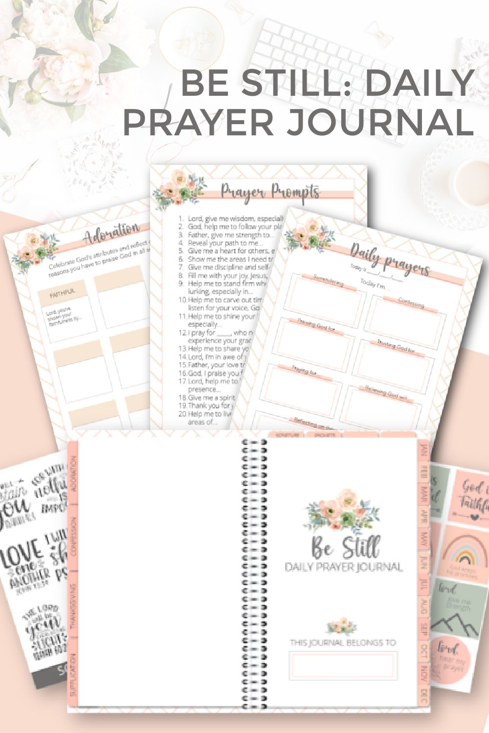 Teach Me to Pray Prayer Journal Kit Printable Prayer Journal