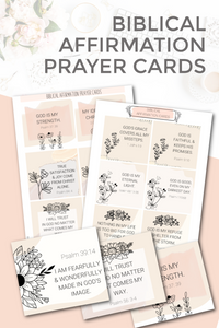 Biblical Affirmation Prayer Cards