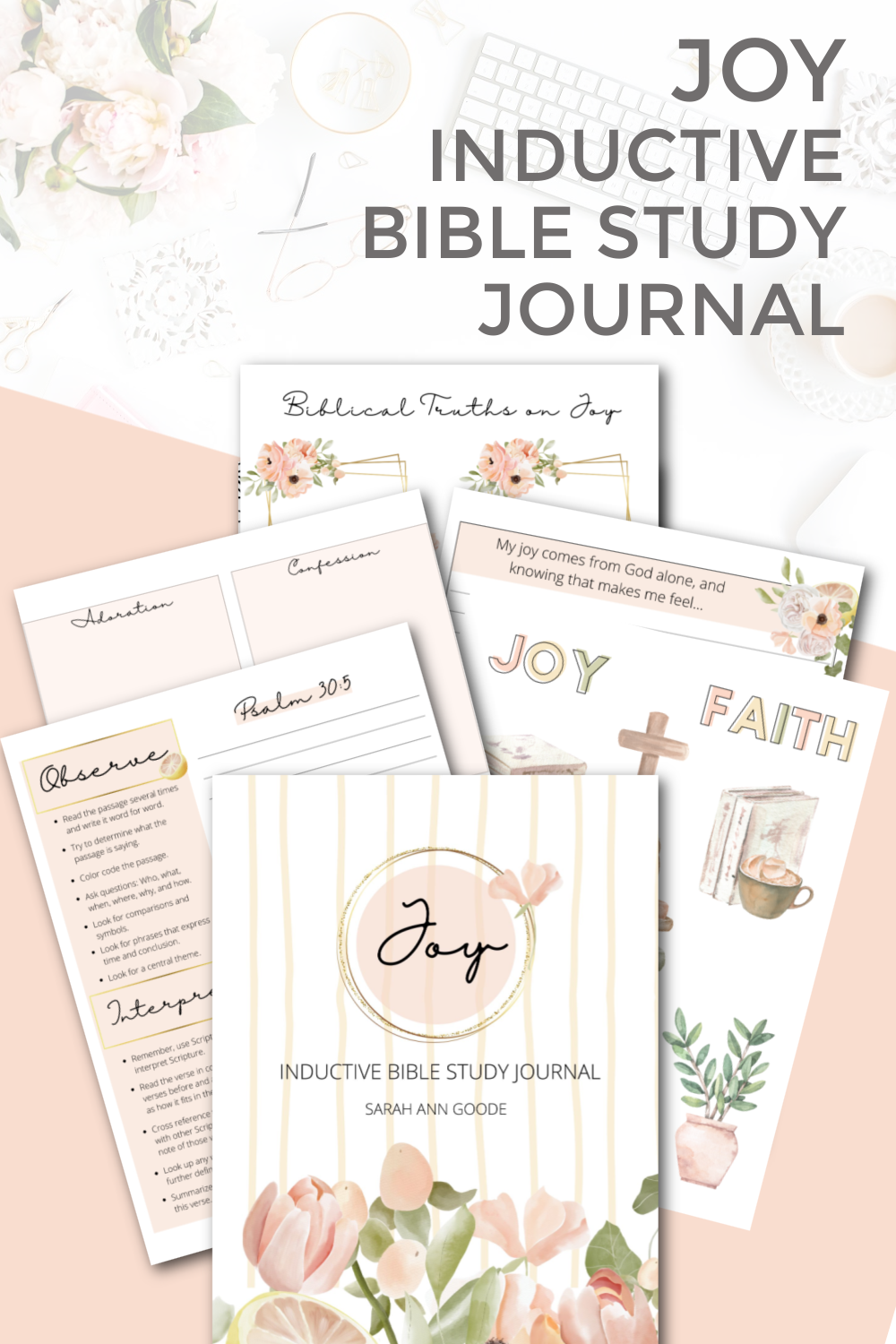 Joy Inductive Bible Study Journal Bundle