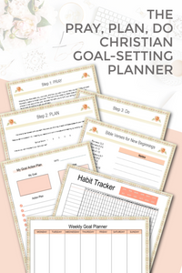 Pray, Plan, Do Goal Setting Planner for Christian Women