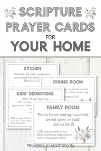 Scripture Prayer Cards for the Home