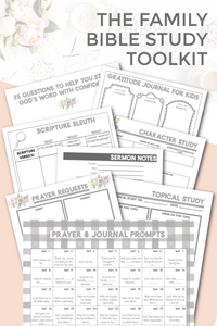 Family Bible Study Toolkit: Bible Study Templates for the Whole Family
