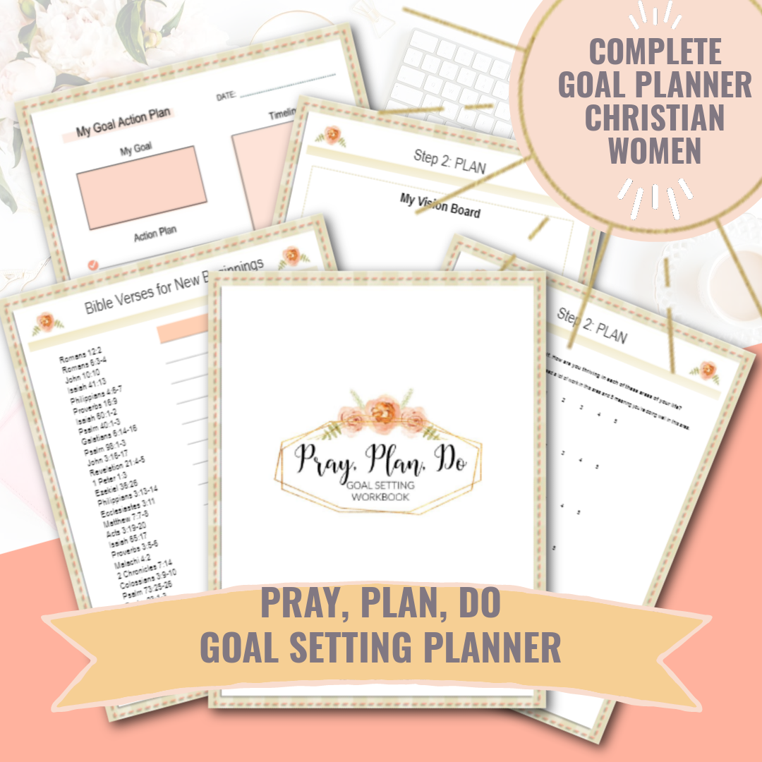 Pray, Plan, Do Goal Setting Planner for Christian Women
